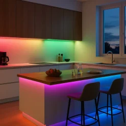Dekorationsbelysning|Led Strips ^ Calex Vista LED-strip, længde 10 m, RGB, CCT fjernbetjening