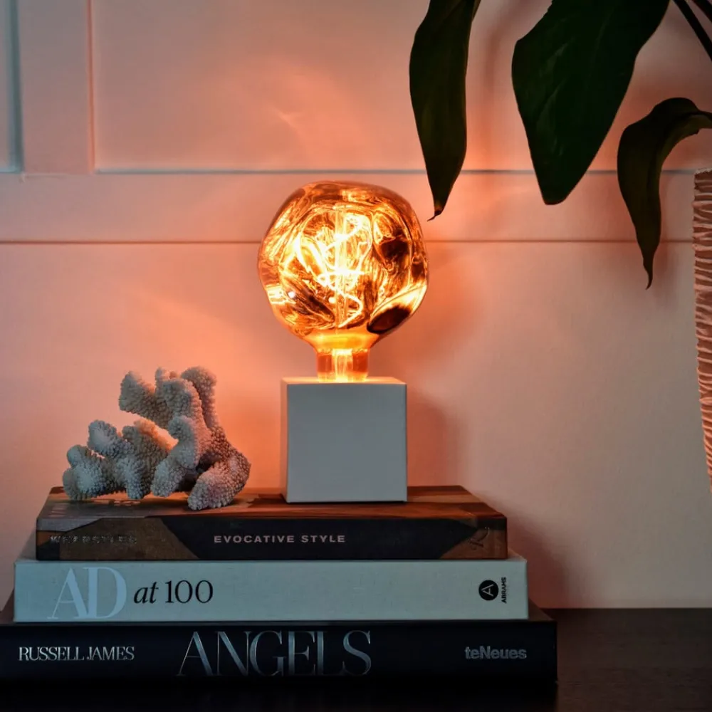 Dæmpbar Led-Pære|Filament Pære ^ Calex XXL Organic Neo LED E27 4 W G125 dim rose