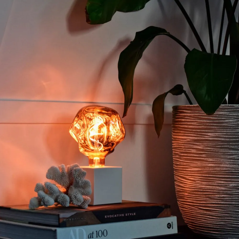 Dæmpbar Led-Pære|Filament Pære ^ Calex XXL Organic Neo LED E27 4 W G125 dim rose