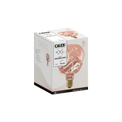 Dæmpbar Led-Pære|Filament Pære ^ Calex XXL Organic Neo LED E27 4 W G125 dim rose