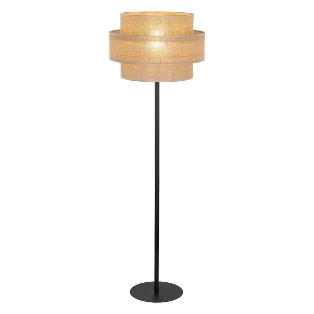 TK Lighting Gulvlamper > Calisto gulvlampe, jute, cylinder, naturbrun, højde 155 cm