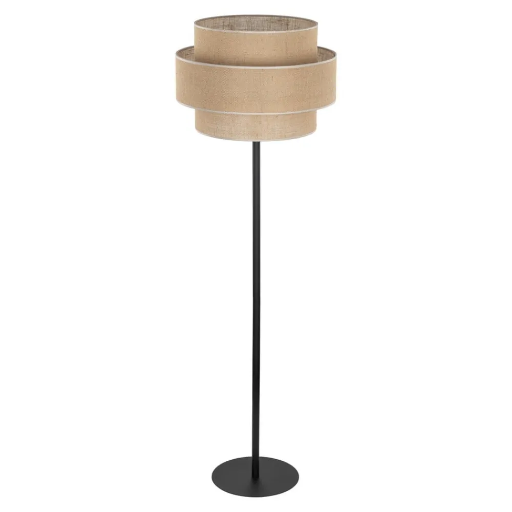 TK Lighting Gulvlamper > Calisto gulvlampe, jute, cylinder, naturbrun, højde 155 cm