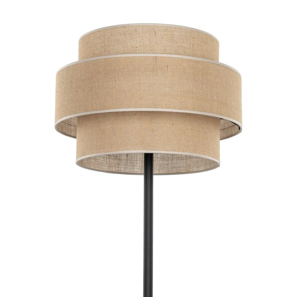TK Lighting Gulvlamper > Calisto gulvlampe, jute, cylinder, naturbrun, højde 155 cm