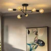 Gang|Loftlamper ^ HELAM Cambridge loftlampe, 6 lyskilder, sort