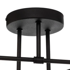 Gang|Loftlamper ^ HELAM Cambridge loftlampe, 6 lyskilder, sort