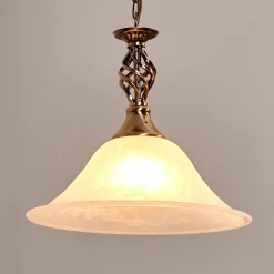 Searchlight Pendellamper > CAMEROON pendellampe i patineret messing