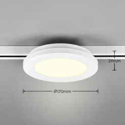 Trio Lighting Skinnesystem > Camillus LED-skinnelampe til DUOline, hvid, Ø 17 cm