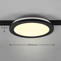 Trio Lighting Skinnesystem > Camillus LED-skinnelampe til DUOline, sort, Ø 26 cm