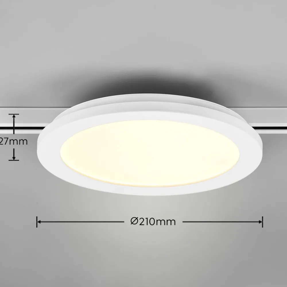 Trio Lighting Skinnesystem > Camillus LED-skinnelampe til DUOline, hvid, Ø 26 cm