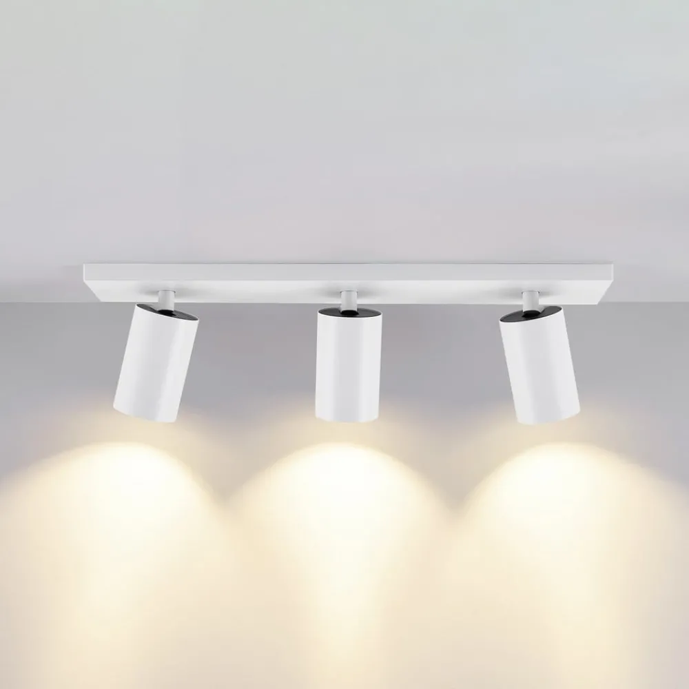 Deko-Light Gang|Loftlamper > CAN TILT loftspot, hvid, 48 x 9 cm, 3 lyskilder, metal GU10