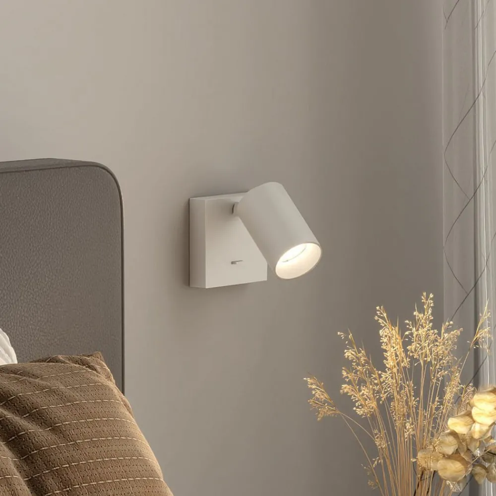 Deko-Light Væglamper|Væglamper > CAN TILT vægspot, hvid, 10 x 10 cm, metal, GU10-kontakt