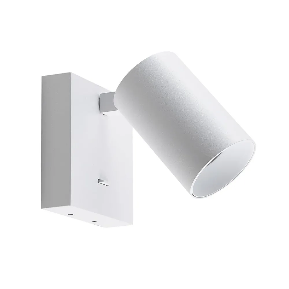 Deko-Light Væglamper|Væglamper > CAN TILT vægspot, hvid, 10 x 10 cm, metal, GU10-kontakt