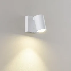 Deko-Light Væglamper|Væglamper > CAN TILT vægspot, hvid, 10 x 10 cm, metal, GU10-kontakt