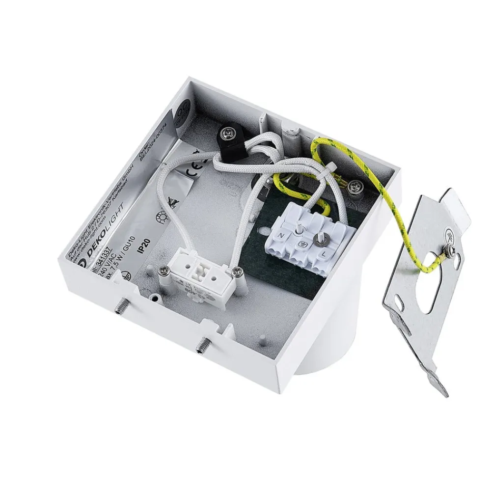 Deko-Light Væglamper|Væglamper > CAN TILT vægspot, hvid, 10 x 10 cm, metal, GU10-kontakt