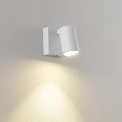 Væglamper|Væglamper ^ Deko-Light CAN TILT vægspot, hvid, 10 x 10 cm, metal, kontakt, USB