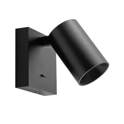 Deko-Light Væglamper|Væglamper > CAN TILT vægspot, sort, 10 x 10 cm, metal, USB-kontakt