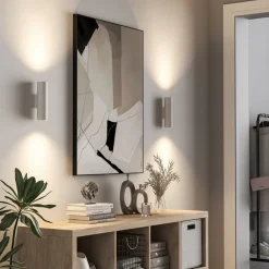 Deko-Light Væglamper|Væglamper > CAN væglampe, hvid, 2 lyskilder, højde 22 cm, metal, GU10