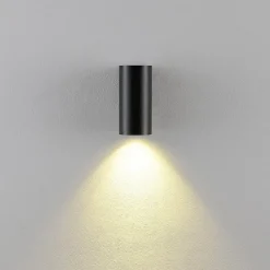 Deko-Light Væglamper|Væglamper > CAN væglampe, sort, 1 lyskilde, højde 13 cm, metal, GU10