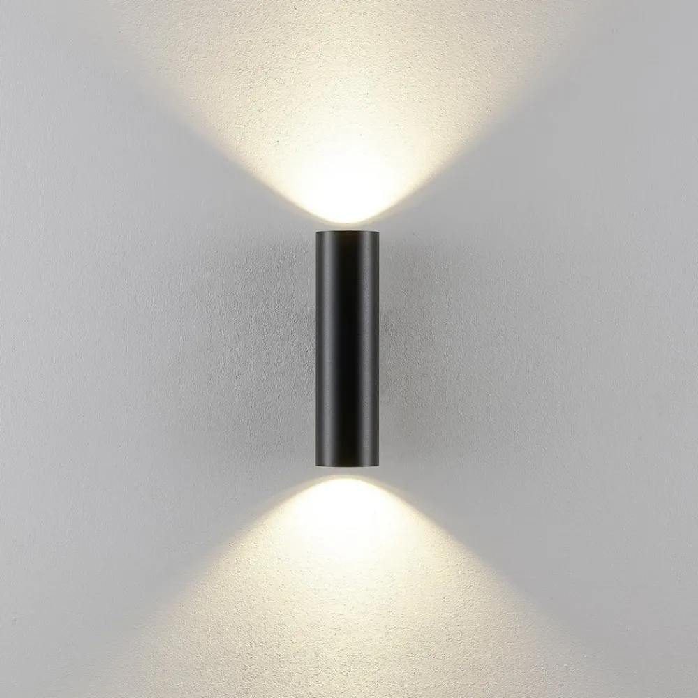 Deko-Light Væglamper|Væglamper > CAN væglampe, sort, 2 lyskilder, højde 22 cm, metal, GU10