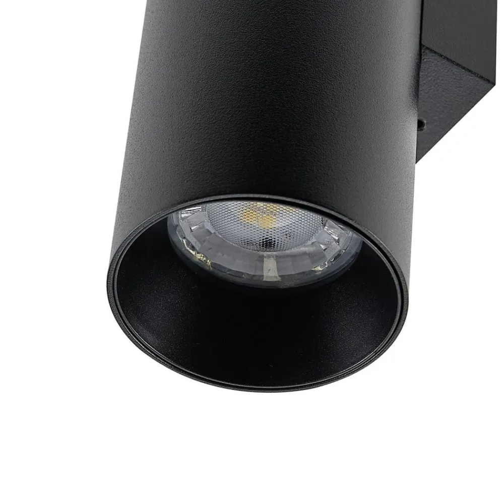 Deko-Light Væglamper|Væglamper > CAN væglampe, sort, 2 lyskilder, højde 22 cm, metal, GU10