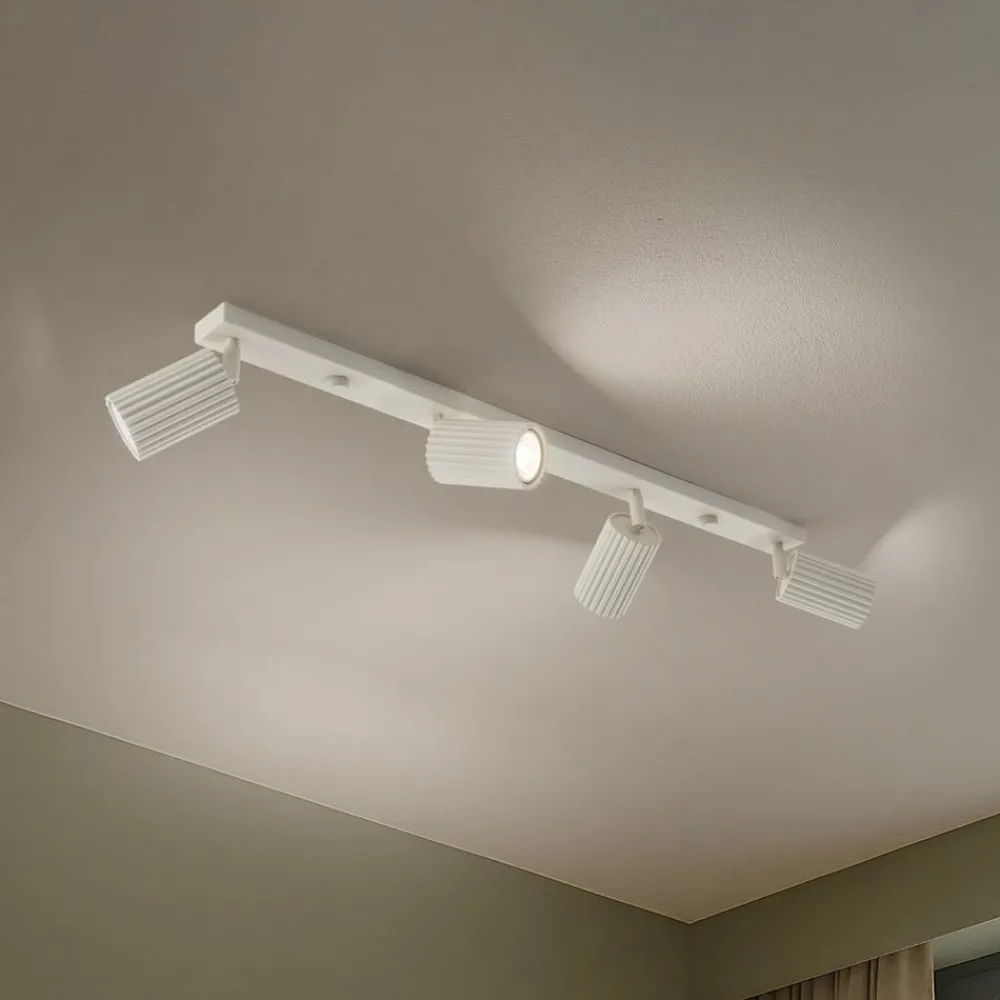SOLLUX LIGHTING Loftlamper > Carbon loftspot, beige, længde 81 cm, aluminium, 4 lyskilder.