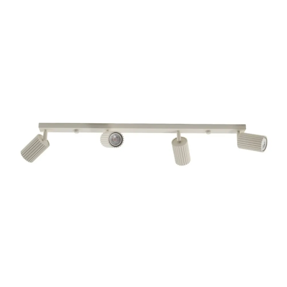 SOLLUX LIGHTING Loftlamper > Carbon loftspot, beige, længde 81 cm, aluminium, 4 lyskilder.