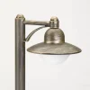 Gadebelysning ^ Albert Leuchten Carla stibelysning med beslag, brun/messing