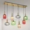 ORION Pendellamper > Carneval pendellampe, farverig, længde 140 cm, glas, 8 lyskilder.