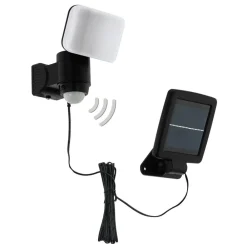 EGLO Solcelle Lampe Med Sensor|Væglampe Med Sensor > Casabas LED-solcellelampe med sensor, sort