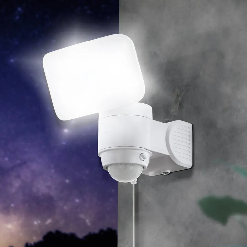 EGLO Solcelle Lampe Med Sensor|Væglampe Med Sensor > Casabas LED-solcellelampe med sensor, sort