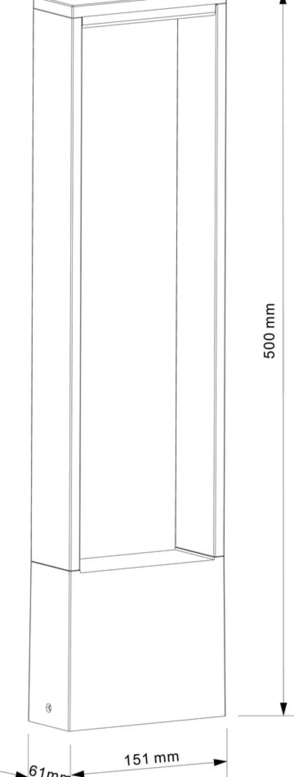 Sokkellamper ^ Deko-Light Cata IV LED-sokkellampe, højde 50 cm