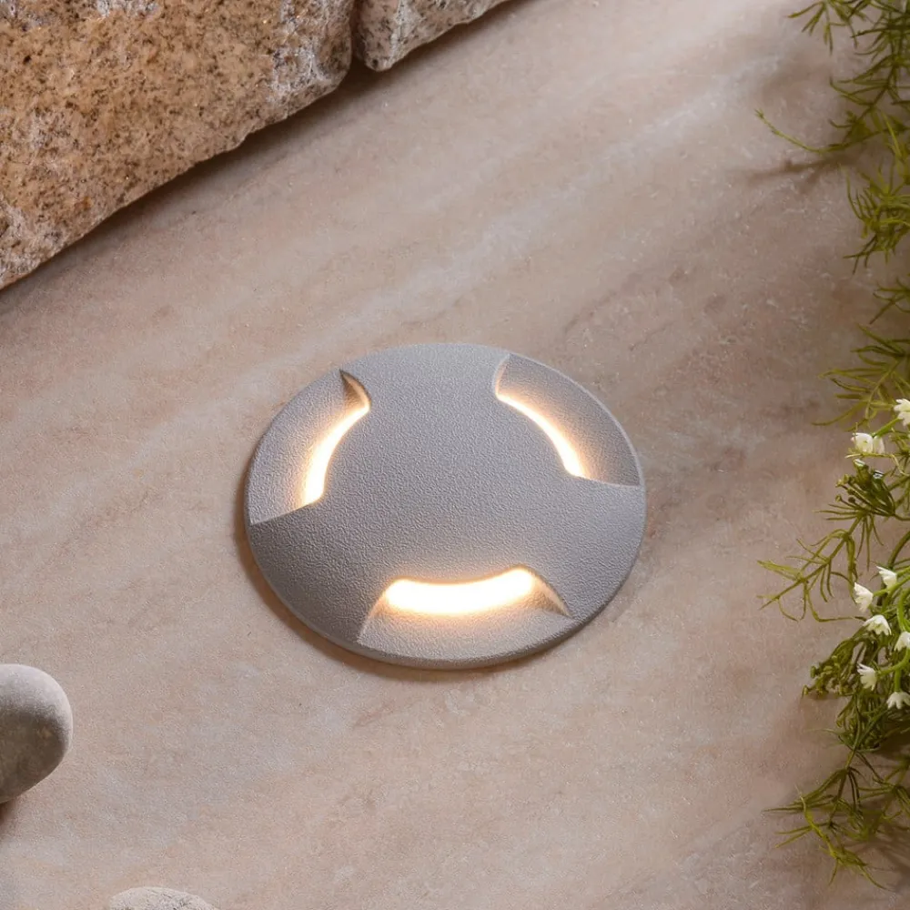 Fumagalli Nedgravet Udebelysning|Udendørs Spot > Ceci 120-3L LED-nedgravningsspot, gråt, CCT