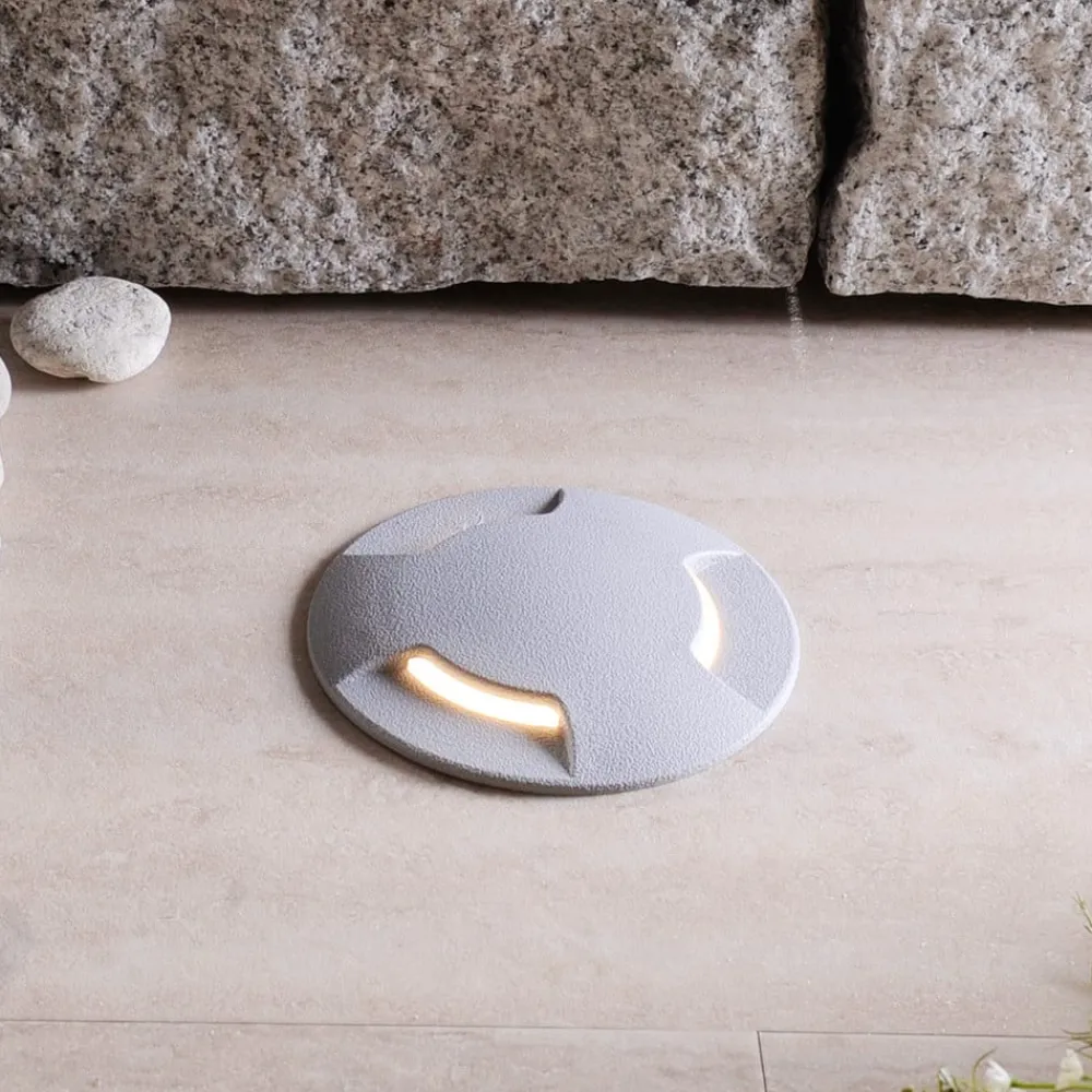 Fumagalli Nedgravet Udebelysning|Udendørs Spot > Ceci 120-3L LED-nedgravningsspot, gråt, CCT