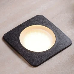 Nedgravet Udebelysning|Udendørs Spot ^ Fumagalli Ceci 120-SQ LED-nedgravningsspot, sort, CCT