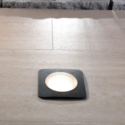 Nedgravet Udebelysning|Udendørs Spot ^ Fumagalli Ceci 120-SQ LED-nedgravningsspot, sort, CCT