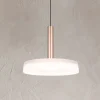 Trio Lighting Pendellamper|Pendellamper > Celeste LED-hængelampe, hvid/brun, Ø 22 cm, glas, dæmpbar