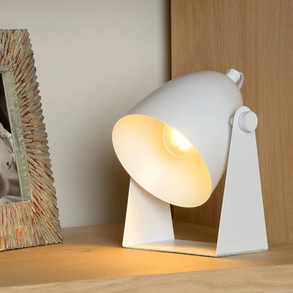 Lucide Arbejdsrum/Kontor|Bordlamper > Chago bordlampe i metal, hvid