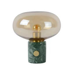 Bordlamper ^ Lucide Charlize bordlampe, marmoreret grøn/ravgul