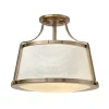 HINKLEY Loftlamper > Charlotte loftlampe, hvid/antik messing