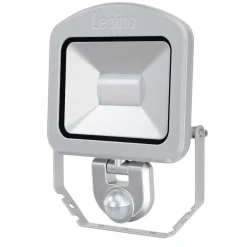 Udendørs Spot ^ Ledino Charlottenburg spotlight, sensor, sølv 30W 3.000K