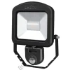 Ledino Væglampe Med Sensor|Udendørs Spot > Charlottenburg spotlight sensor sort 3.000K 20W