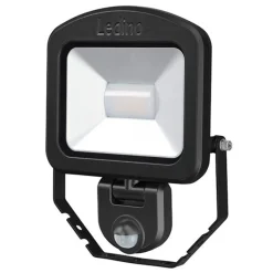 Ledino Væglampe Med Sensor|Udendørs Spot > Charlottenburg spotlight sensor sort 3.000K 20W