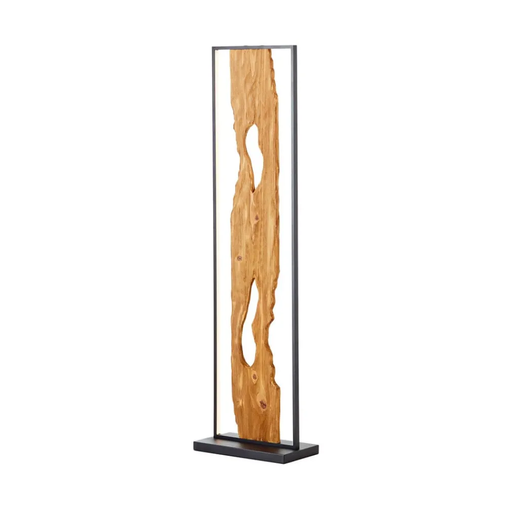Gulvlamper|Gulvlamper ^ Brilliant Chaumont LED-gulvlampe af træ