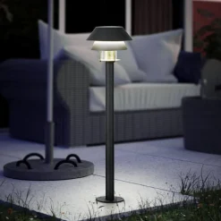 Gadebelysning ^ EGLO Chiappera vejlampe med dobbelt skærm