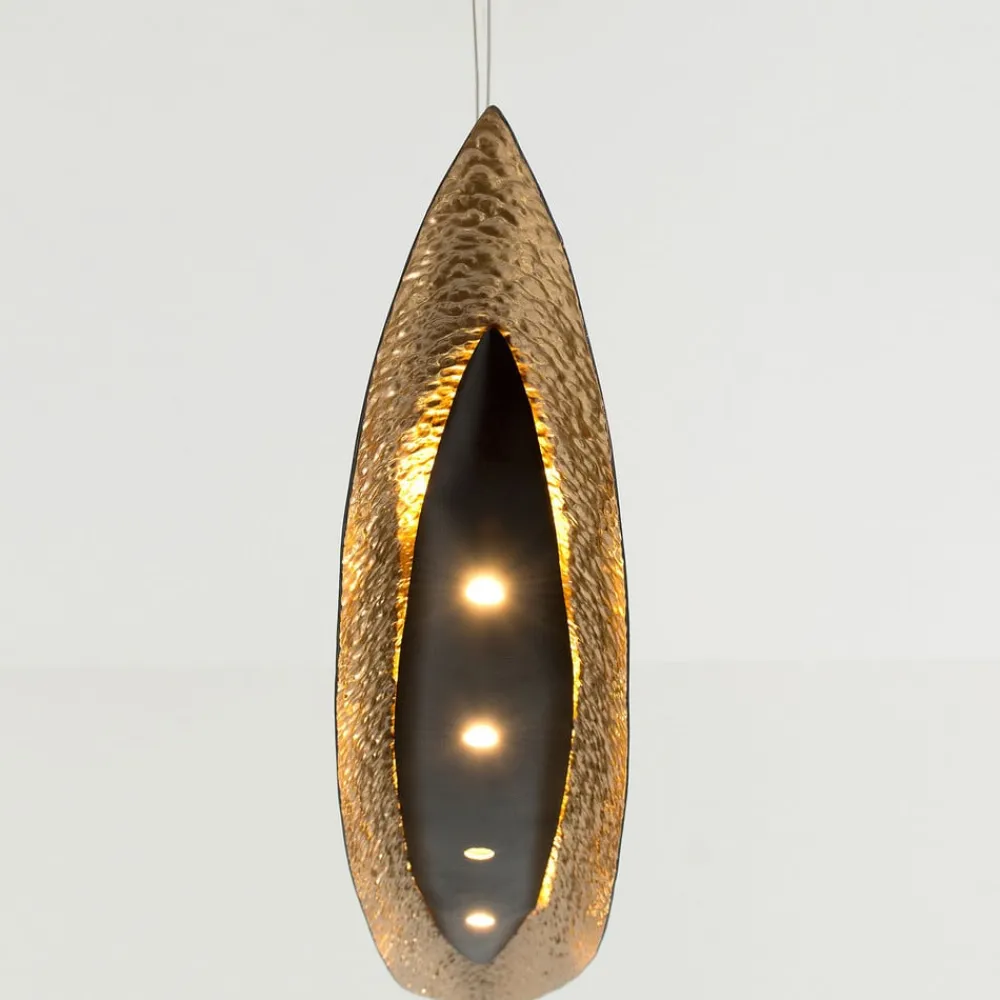 Holländer Pendellamper > Chiasso LED-pendel, sort-brun/guld