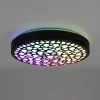 Loftlamper ^ Reality Leuchten Chizu LED-loftlampe Ø 40,5cm kan dæmpes RGB sort