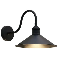 ROYALTECH Væglamper|Væglamper > Christer væglampe, sort, bredde 24 cm, metal, E27