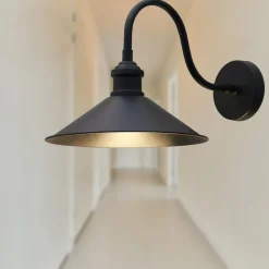 ROYALTECH Væglamper|Væglamper > Christer væglampe, sort, bredde 24 cm, metal, E27