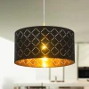 Globo Pendellamper > Clark pendel, sort/guldfarvet, Ø 40 cm