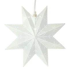 STAR TRADING Julepynt|Julestjerner > Classic dekostjerne af metal, hvid